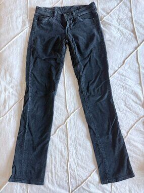 Citizens of Humanity Ingrid Corduroy Black low waist flair jeans size 29